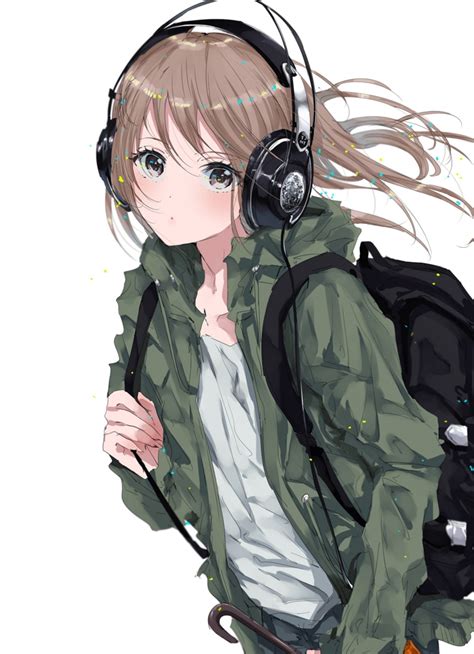 19 Anime Headphone Girl Iphone Wallpaper Baka Wallpaper