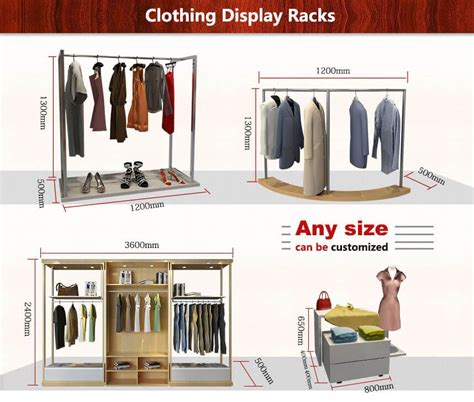 Clothing Shop Display Cabinets Size Commercial Clothing Racks Retail