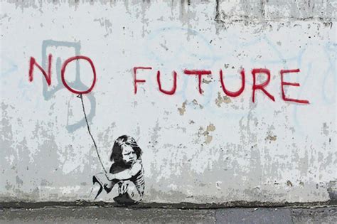 No Future Girl Balloon By Banksy Arts In The City