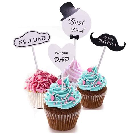 I decided it was time to make a cake that's just as special for the wonderful dads in our lives. 1 Set Paperboard Cake Topper Cupcake Cake Decorating ...