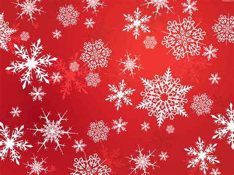 Christmas Red Snowflake Wallpaper