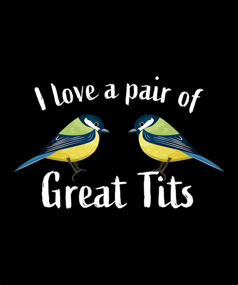 Pair Of Great Tits Bird Watching T Digital Art By Philip Anders