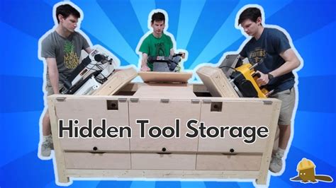 How to Make a Hidden Tool Storage Workbench - YouTube