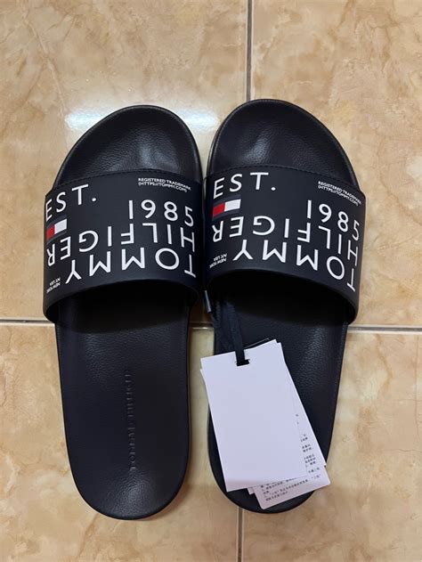Tommy Hilfiger Slides Mens Fashion Footwear Flipflops And Slides On