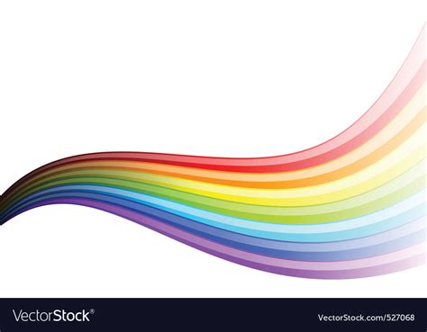 Rainbow Wave Royalty Free Vector Image Vectorstock