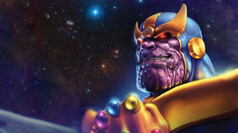 Thanos Marvel Comics Villains Digital Art Hd Wallpaper Wallpaper Flare