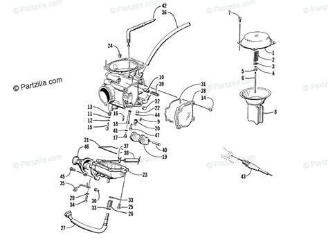 Looking for arctic cat parts & accessories? Arctic Cat ATV 1999 OEM Parts Diagram for Carburetor ...