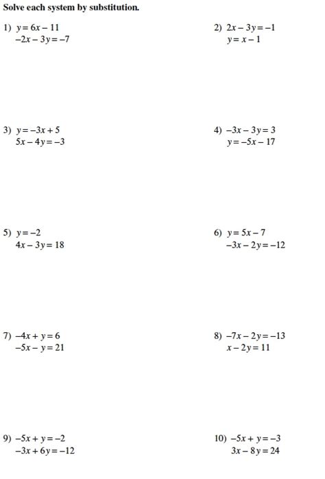 Linear equations in two variables, solving simultaneous equations, using the substitution method, using the there are two basic methods for solving systems of linear equations, by substitution or by elimination. Warrayat Instructional Unit