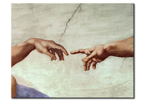 Riproduzione Quadro Mani Creazione Di Adamo Michelangelo Quadri Famosi