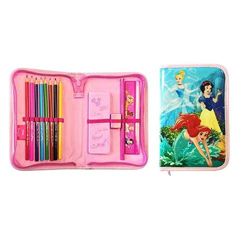 Disney Princess Filled Pencil Case Pencil Case Zipper Drawing