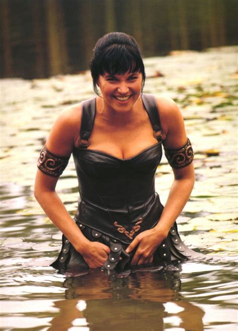 Lucy Lawless Lucy Lawless Xena Warrior Princess Pin Up Slip Dress Celebs Actors Costumes