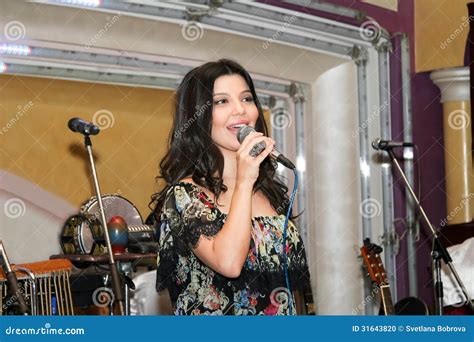 the well known uzbek and russian singer shakhzoda editorial image image 31643820