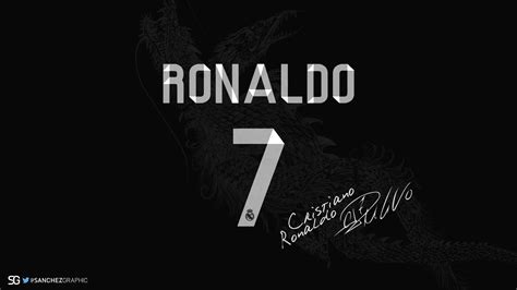 Cristiano Ronaldo 7 With Signature Wallpaper Wallpaper For You