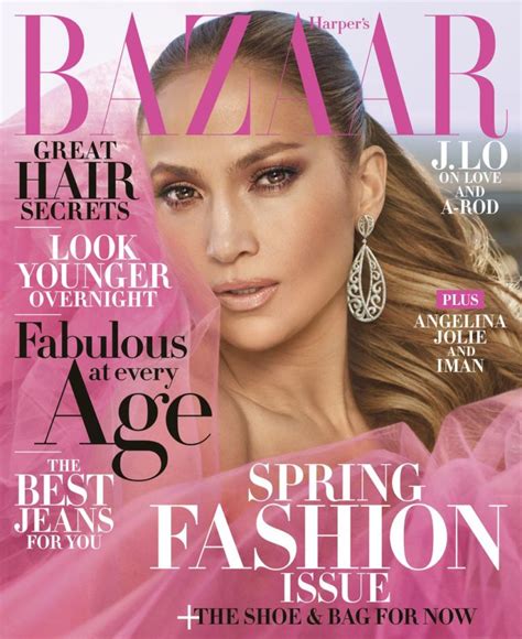 Jennifer Lopez Covers Harpers Bazaar April Issue