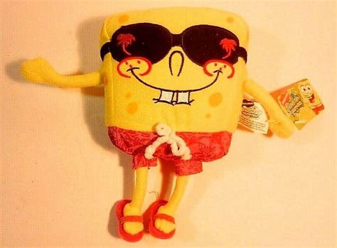Spongebob Squarepants Beach Party 7 Inch Plush Toy New With Tags
