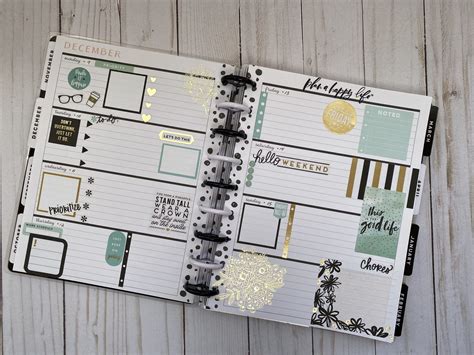 My First Horizontal Planner Layout Happy Planner Layout Planner