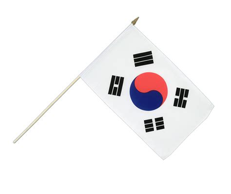 South korea flag yin yang gossip watercolor decoration. Hand Waving Flag South Korea - 12x18" - Royal-Flags