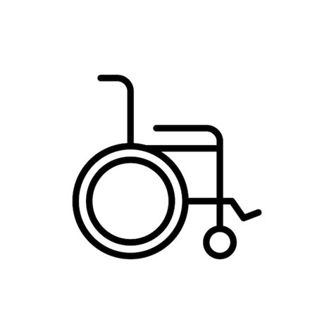 Premium Vector Wheelchair Sign Symbol Vector