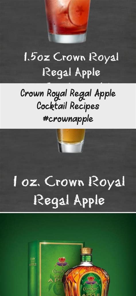 If you want something similar to this, aldi's sell bottles of sparkling caramel apple cider during the fall. Crown Royal Regal Apple Cocktail Recipes #crownapple in 2020 | Apple cocktail recipes, Apple ...