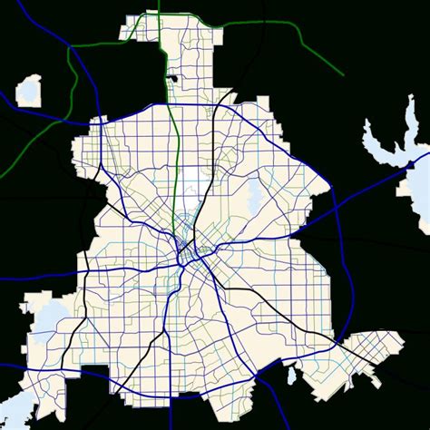 Fichierdallas Texas Road Mapsvg — Wikipédia Dallas Texas Highway