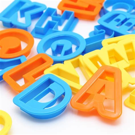 Big Alphabet Number Letter Font Plastic Set Cookie Cutter
