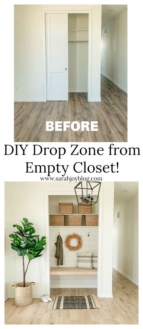 Bedroom design, paschim vihar, delhi, india. DIY Drop Zone From Empty Closet - Sarah Joy | Diy interior ...