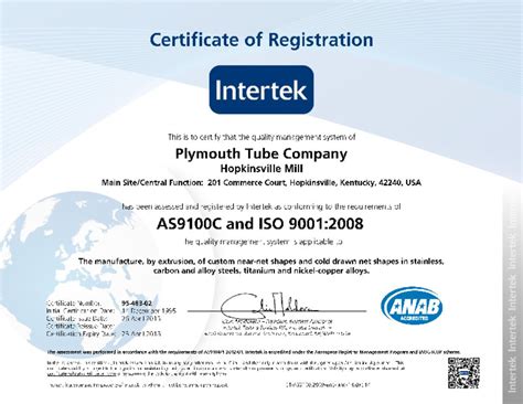 Hpk Iso As9100 And Iso 9001 2008 Exp 04 18 Plymouth Tube