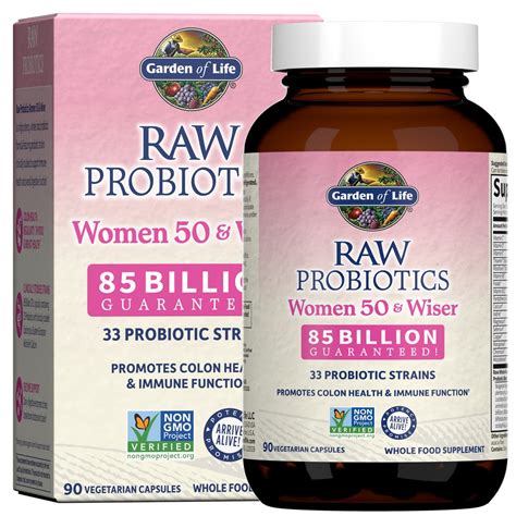 Garden Of Life RAW Probiotics Women And Wiser Billion Vegetarian Capsules Vitacost