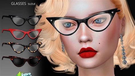 329 Sims 4 Glasses Cc Download Sims 4 Round Ray Ban Glasses Cc