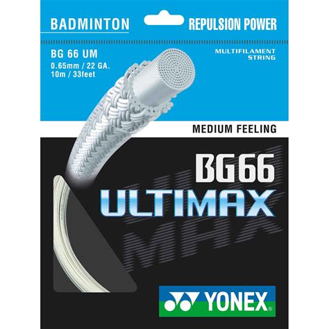 Yonex Bg 66 Ultimax Badminton String 10m Set