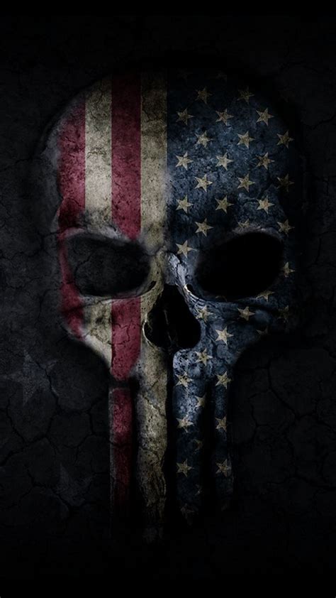 American Flag Punisher Iphone Wallpaper Wallpaper Download