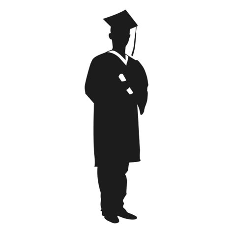 Graduation Silhouette Vector At Collection Of