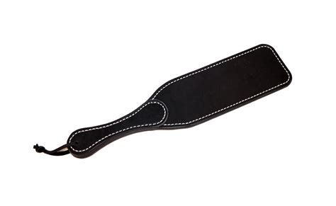 14 inch 36 cm leather bdsm spanking paddle with etsy