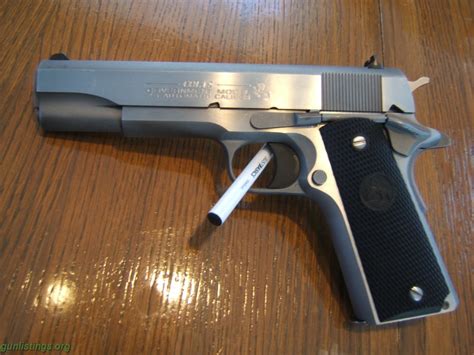 Pistols Colt 1911 Government Stainless Steel Series 80