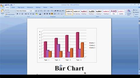 How To Make Bar Chart In Microsoft Office Word 2007 How To Make Bar