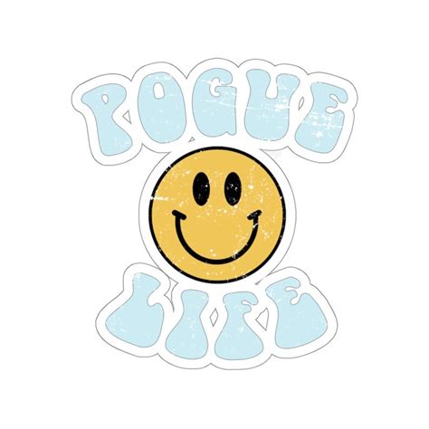 Pogue Life Sticker Smiley Face Sticker Netflix Outer Banks Etsy