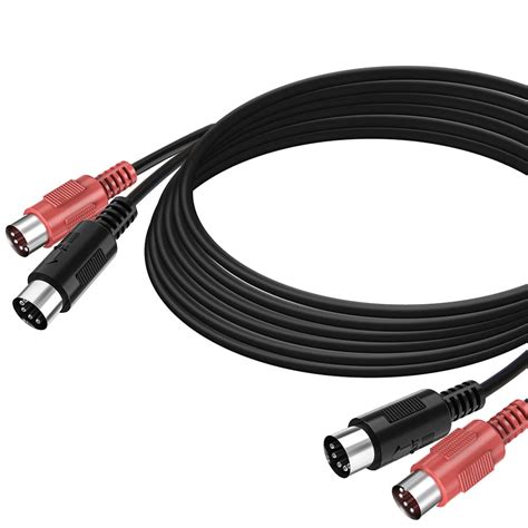 Dual Midi Cable 5 Pin Din Male To Male For Midi Controller 2m Ancable