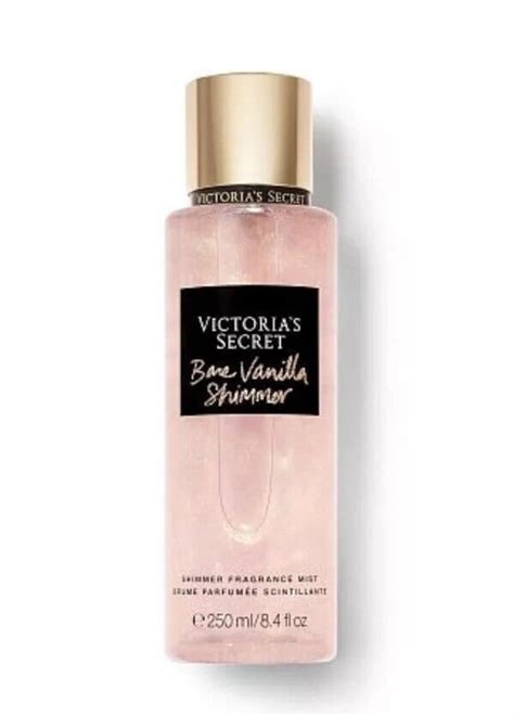 victorias secret perfume body mist bare vanilla shimmer etsy