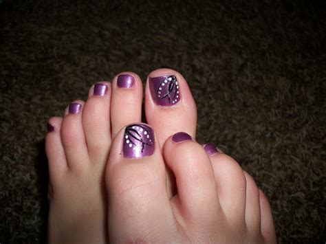 Purple Pedicure Pedicure Nail Designs Toe Nail Designs Gel Nail Art
