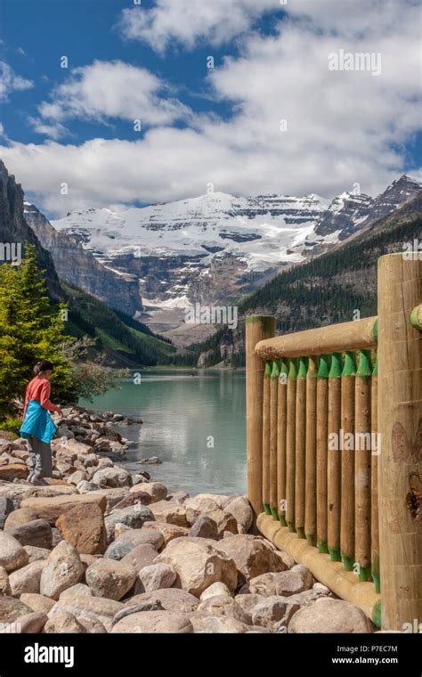 Chateau Lake Louise In The Canadian Rockies At Lake Louise In Alberta