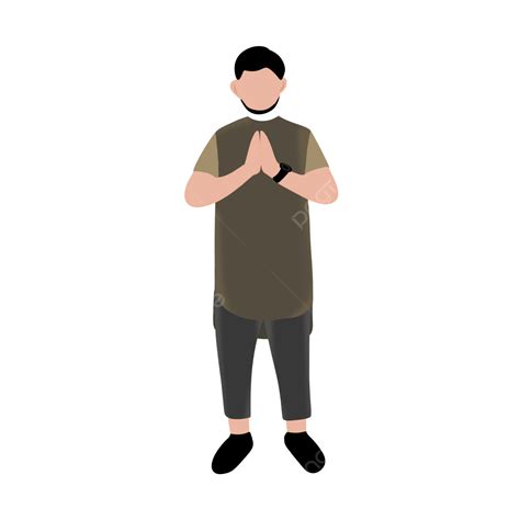Man Stand Png Picture Illustration Of Man Standing Muslim Man
