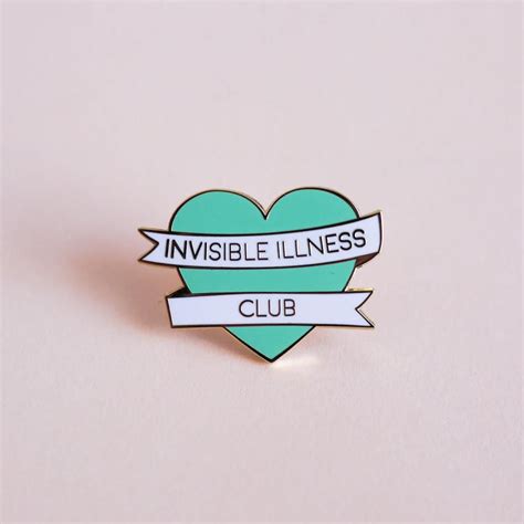 Invisible Illness Club Enamel Pin Invisible Illness Pin Etsy Pretty