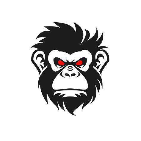 Monkey Head Logo Vector Gorilla Brand Symbol 24118998 Vector Art At