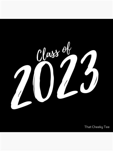 Class Of 2023 Simple Typography Black 2023 Class Of Graduation