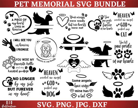 Paper Party And Kids Paw Print Svg Pet Loss Svg Forever In My Heart Svg