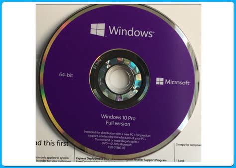 Microsoft Windows 10 Pro Software Oem Pack Win 10pro Full Version 64