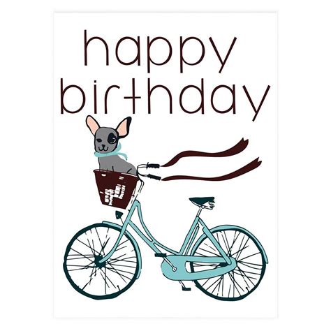 Bicycle Birthday Card Card Design Template
