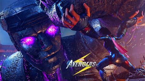 Ms Marvel Vs Kree Sentry Marvel Avengers Gigantic Final Boss Battle