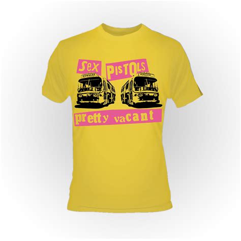Sex Pistols Pretty Vacant Yellow T Shirt