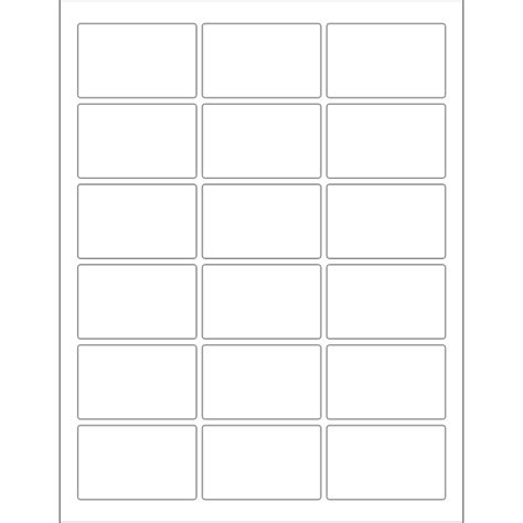 Blank Labels Template Free Svg